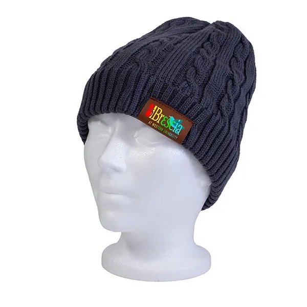 Cable Knit Beanie With Fluffy Soft Lining - Cable Knit Beanie With Fluffy Soft Lining - Image 5 of 22