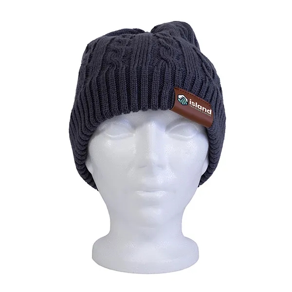 Cable Knit Beanie With Fluffy Soft Lining - Cable Knit Beanie With Fluffy Soft Lining - Image 6 of 22