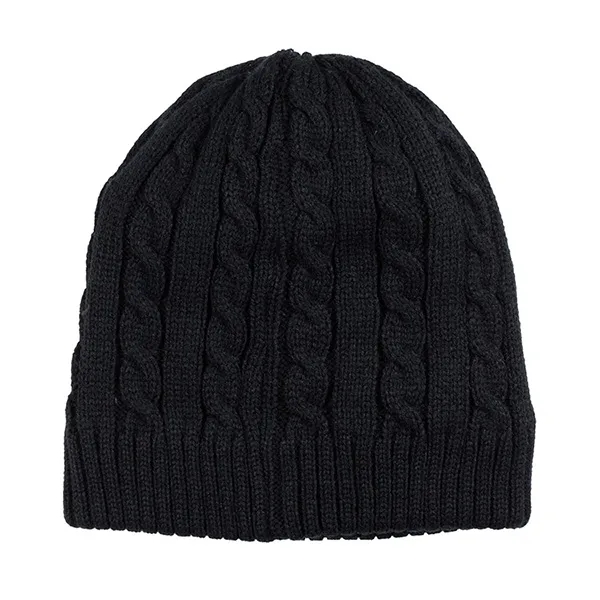 Cable Knit Beanie With Fluffy Soft Lining - Cable Knit Beanie With Fluffy Soft Lining - Image 13 of 22