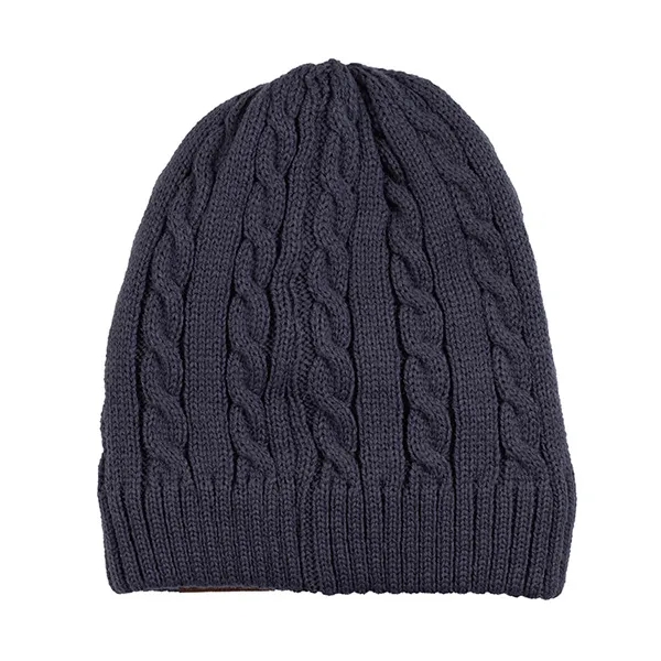 Cable Knit Beanie With Fluffy Soft Lining - Cable Knit Beanie With Fluffy Soft Lining - Image 19 of 22