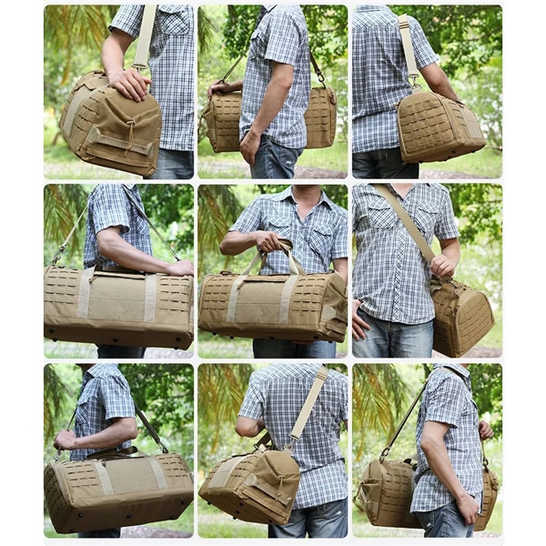 Military Tactical Duffle Bag For Men Sport Gym Fitness - Military Tactical Duffle Bag For Men Sport Gym Fitness - Image 5 of 5