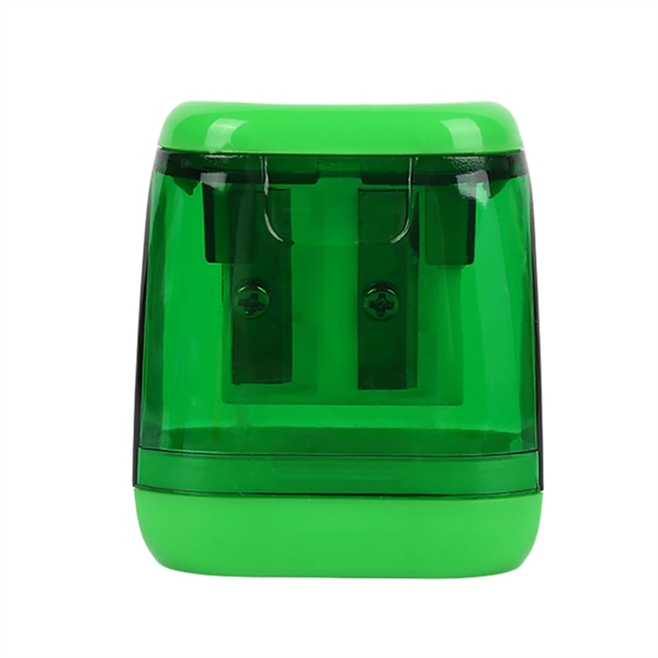 Plastic Double-hole Pencil Sharpener - Plastic Double-hole Pencil Sharpener - Image 1 of 2