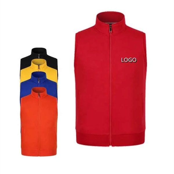 Winter Warm Sleeveless Jacket Workwear Polar Fleece Vest - Winter Warm Sleeveless Jacket Workwear Polar Fleece Vest - Image 4 of 4