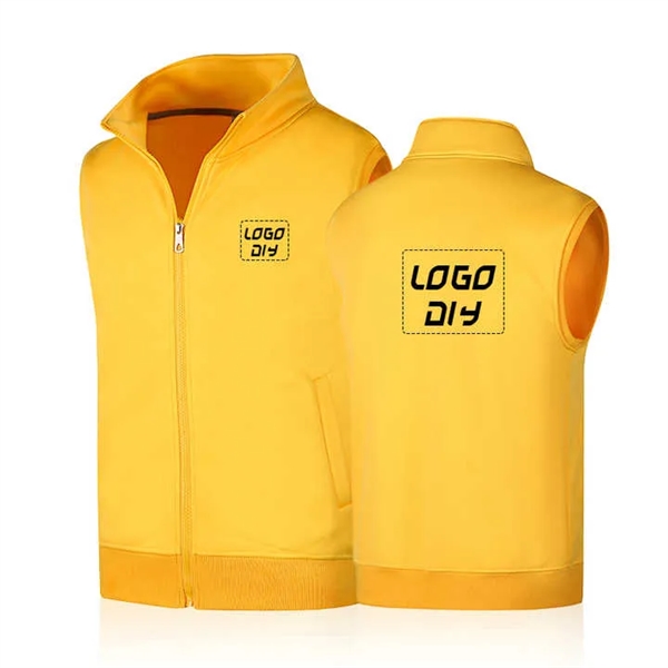 Winter Warm Sleeveless Jacket Workwear Polar Fleece Vest - Winter Warm Sleeveless Jacket Workwear Polar Fleece Vest - Image 2 of 4