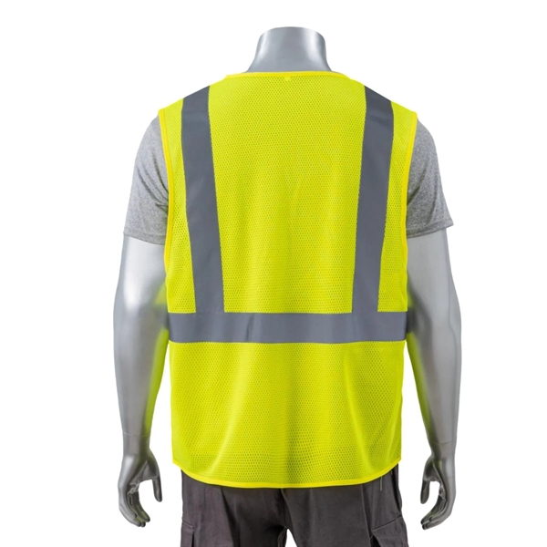 High Viz Class 2 Reflective Tape Safety Zipper Vest - High Viz Class 2 Reflective Tape Safety Zipper Vest - Image 3 of 3