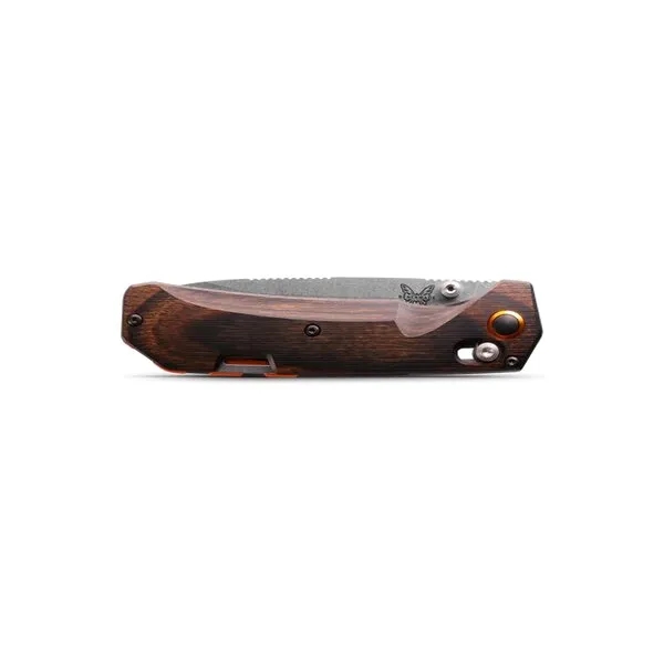 Grizzly Creek Stabilized Wood Knife with Orange Accents - Grizzly Creek Stabilized Wood Knife with Orange Accents - Image 1 of 7