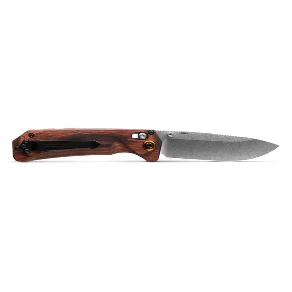 Grizzly Creek Stabilized Wood Knife with Orange Accents - Grizzly Creek Stabilized Wood Knife with Orange Accents - Image 2 of 7