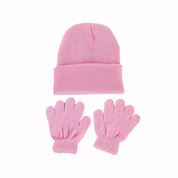 Kids Warm Cuff Beanie and Gloves Set - Kids Warm Cuff Beanie and Gloves Set - Image 2 of 10