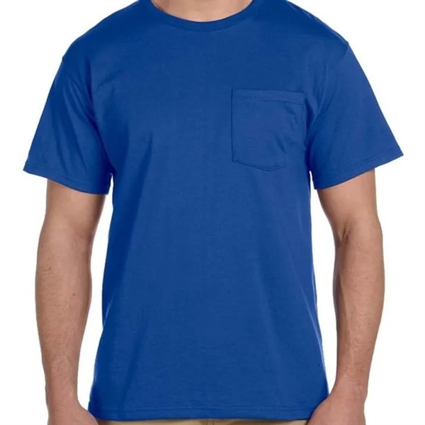 Jerzees 5.6 Oz., 50/50 Heavyweight Blend™ Pocket T-Shirt - Jerzees 5.6 Oz., 50/50 Heavyweight Blend™ Pocket T-Shirt - Image 7 of 9