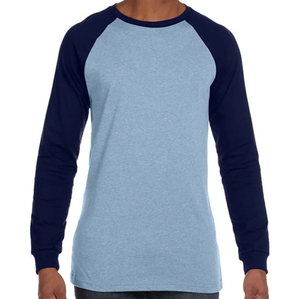 Bella Mens Jersey Long-Sleeve Baseball T-Shirt - Bella Mens Jersey Long-Sleeve Baseball T-Shirt - Image 1 of 11