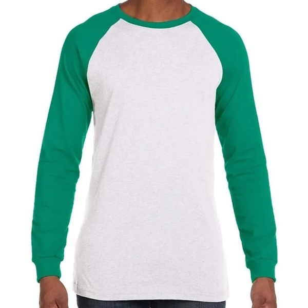 Bella Mens Jersey Long-Sleeve Baseball T-Shirt - Bella Mens Jersey Long-Sleeve Baseball T-Shirt - Image 10 of 11
