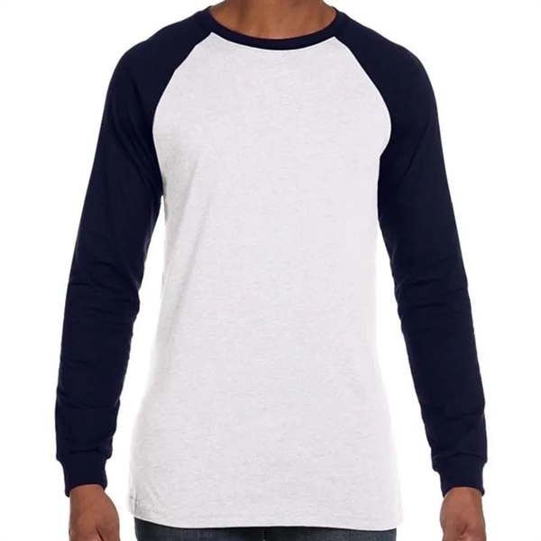 Bella Mens Jersey Long-Sleeve Baseball T-Shirt - Bella Mens Jersey Long-Sleeve Baseball T-Shirt - Image 11 of 11