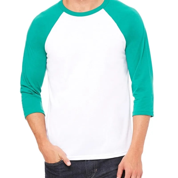 Bella Unisex 3/4-Sleeve Baseball T-Shirt - Bella Unisex 3/4-Sleeve Baseball T-Shirt - Image 12 of 21