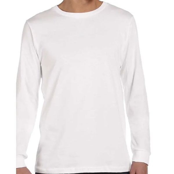 Bella Mens Jersey Long-Sleeve T-Shirt - Bella Mens Jersey Long-Sleeve T-Shirt - Image 3 of 20