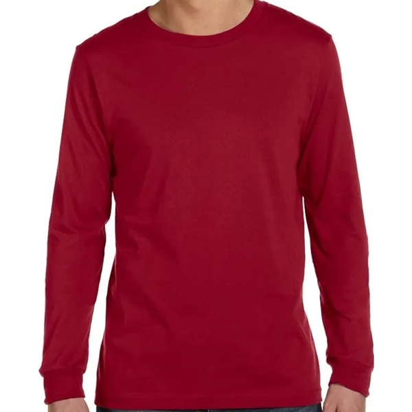 Bella Mens Jersey Long-Sleeve T-Shirt - Bella Mens Jersey Long-Sleeve T-Shirt - Image 6 of 20