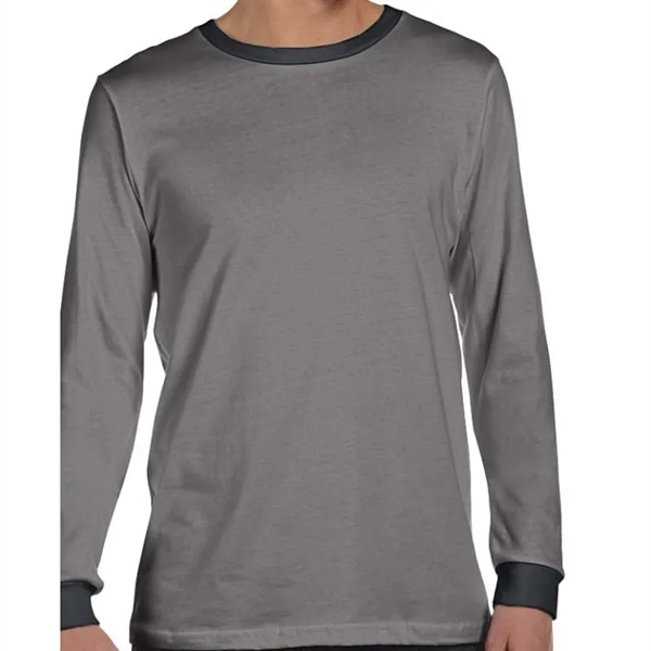 Bella Mens Jersey Long-Sleeve T-Shirt - Bella Mens Jersey Long-Sleeve T-Shirt - Image 7 of 20