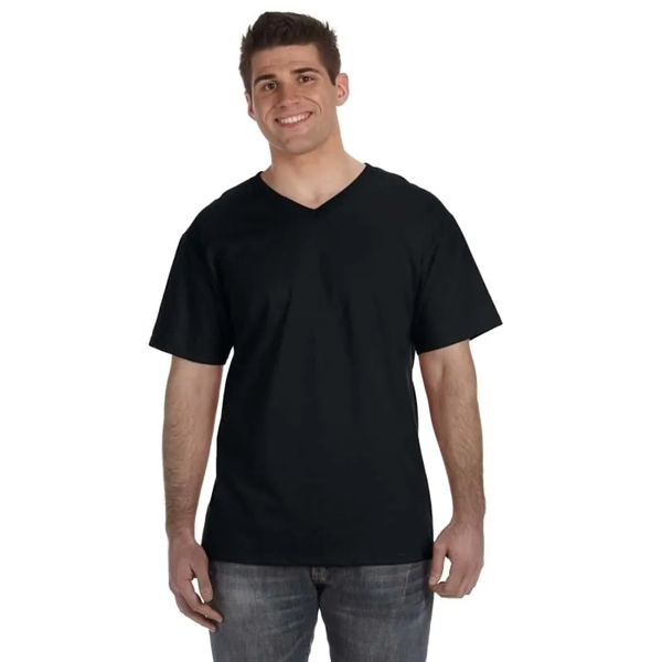 Fruit Of The Loom Mens 5 Oz., 100% Heavy Cotton HD&reg; V... - Fruit Of The Loom Mens 5 Oz., 100% Heavy Cotton HD&reg; V... - Image 0 of 6