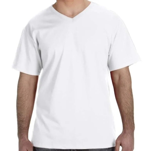 Fruit Of The Loom Mens 5 Oz., 100% Heavy Cotton HD&reg; V... - Fruit Of The Loom Mens 5 Oz., 100% Heavy Cotton HD&reg; V... - Image 1 of 6
