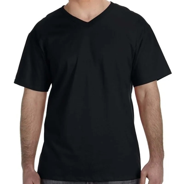 Fruit Of The Loom Mens 5 Oz., 100% Heavy Cotton HD&reg; V... - Fruit Of The Loom Mens 5 Oz., 100% Heavy Cotton HD&reg; V... - Image 2 of 6