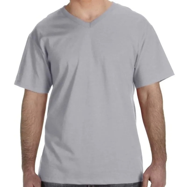 Fruit Of The Loom Mens 5 Oz., 100% Heavy Cotton HD&reg; V... - Fruit Of The Loom Mens 5 Oz., 100% Heavy Cotton HD&reg; V... - Image 3 of 6