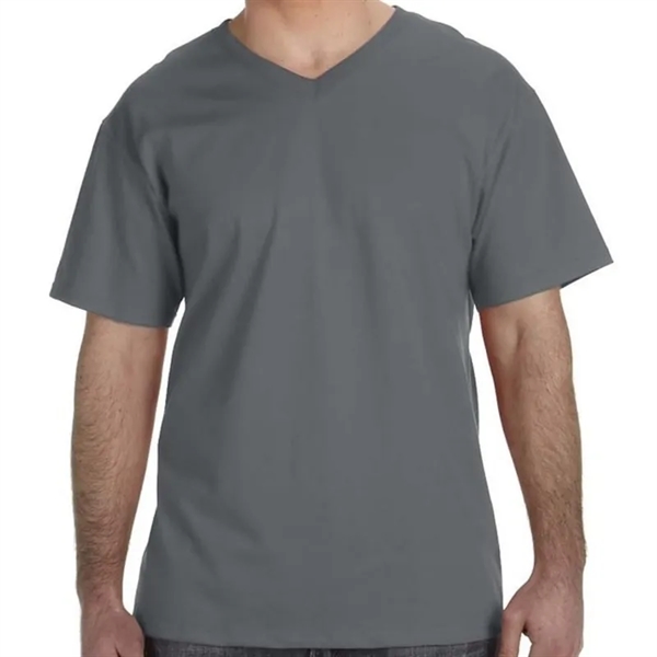 Fruit Of The Loom Mens 5 Oz., 100% Heavy Cotton HD&reg; V... - Fruit Of The Loom Mens 5 Oz., 100% Heavy Cotton HD&reg; V... - Image 4 of 6