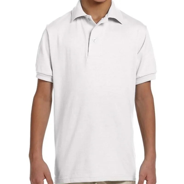 Jerzees Youth 5.6 Oz., 50/50 Jersey Polo With SpotShield&... - Jerzees Youth 5.6 Oz., 50/50 Jersey Polo With SpotShield&... - Image 1 of 11