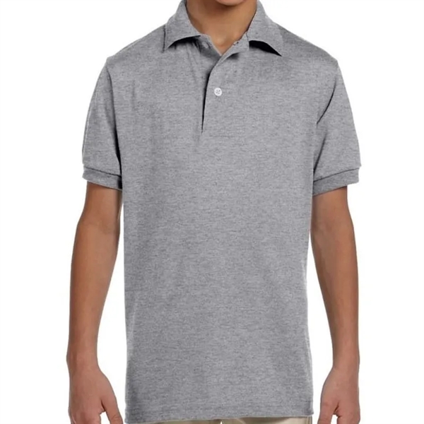 Jerzees Youth 5.6 Oz., 50/50 Jersey Polo With SpotShield&... - Jerzees Youth 5.6 Oz., 50/50 Jersey Polo With SpotShield&... - Image 10 of 11