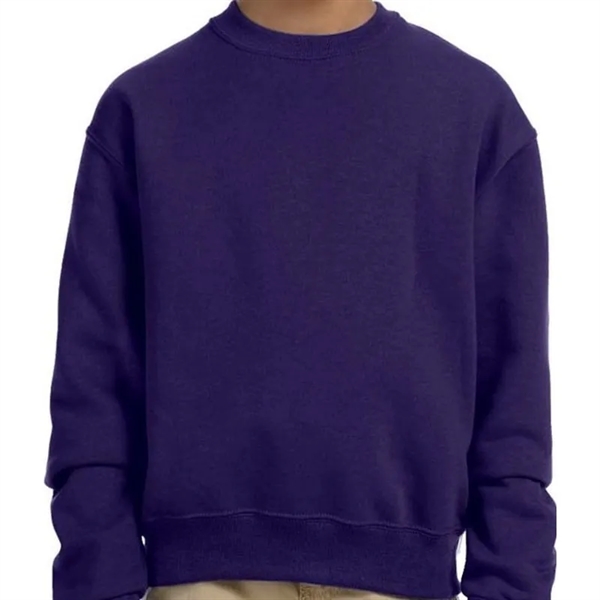 Jerzees Youth 8 Oz., 50/50 NuBlend&reg; Fleece Crew - Jerzees Youth 8 Oz., 50/50 NuBlend&reg; Fleece Crew - Image 3 of 6