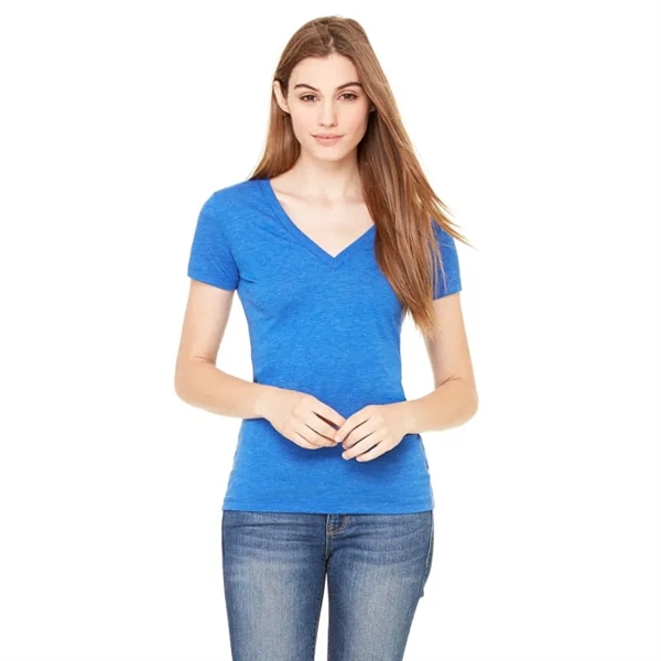 Bella Ladies Triblend Short-Sleeve Deep V-Neck T-Shirt - Bella Ladies Triblend Short-Sleeve Deep V-Neck T-Shirt - Image 0 of 12