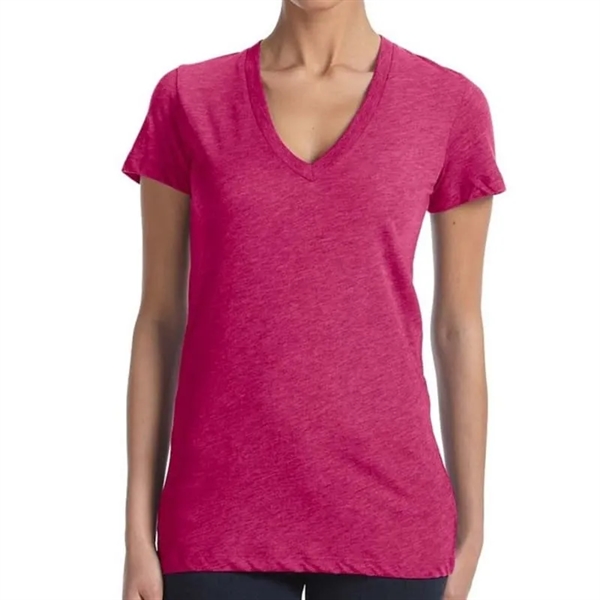 Bella Ladies Triblend Short-Sleeve Deep V-Neck T-Shirt - Bella Ladies Triblend Short-Sleeve Deep V-Neck T-Shirt - Image 2 of 12