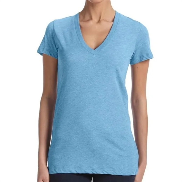 Bella Ladies Triblend Short-Sleeve Deep V-Neck T-Shirt - Bella Ladies Triblend Short-Sleeve Deep V-Neck T-Shirt - Image 3 of 12