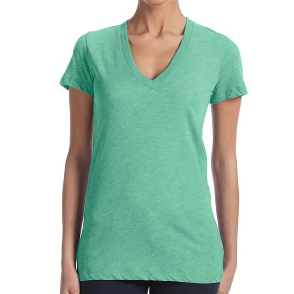 Bella Ladies Triblend Short-Sleeve Deep V-Neck T-Shirt - Bella Ladies Triblend Short-Sleeve Deep V-Neck T-Shirt - Image 6 of 12