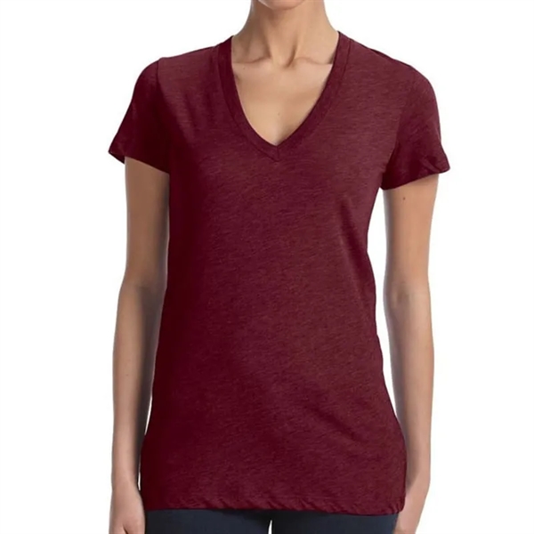 Bella Ladies Triblend Short-Sleeve Deep V-Neck T-Shirt - Bella Ladies Triblend Short-Sleeve Deep V-Neck T-Shirt - Image 8 of 12