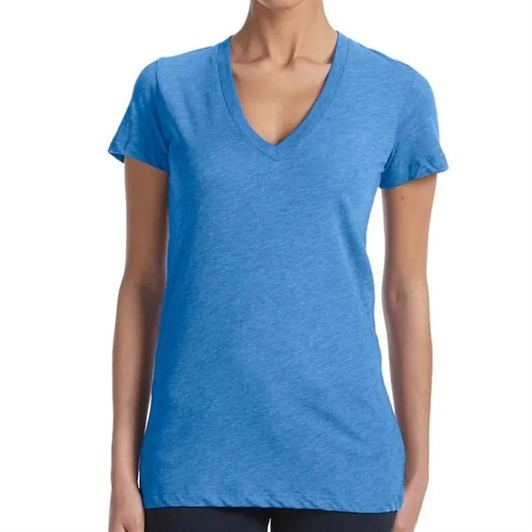 Bella Ladies Triblend Short-Sleeve Deep V-Neck T-Shirt - Bella Ladies Triblend Short-Sleeve Deep V-Neck T-Shirt - Image 11 of 12