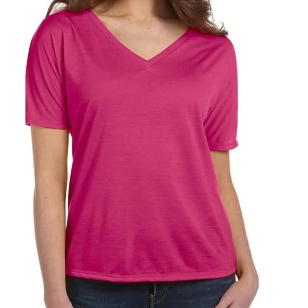Bella Ladies Slouchy V-Neck T-Shirt - Bella Ladies Slouchy V-Neck T-Shirt - Image 4 of 20