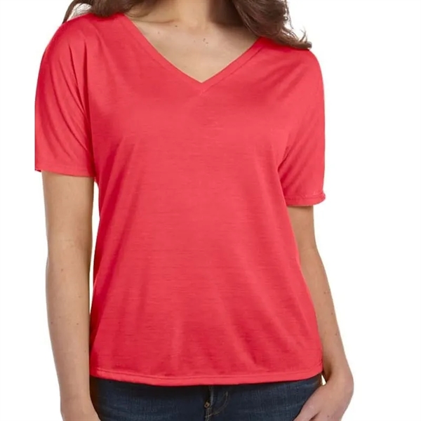Bella Ladies Slouchy V-Neck T-Shirt - Bella Ladies Slouchy V-Neck T-Shirt - Image 9 of 20