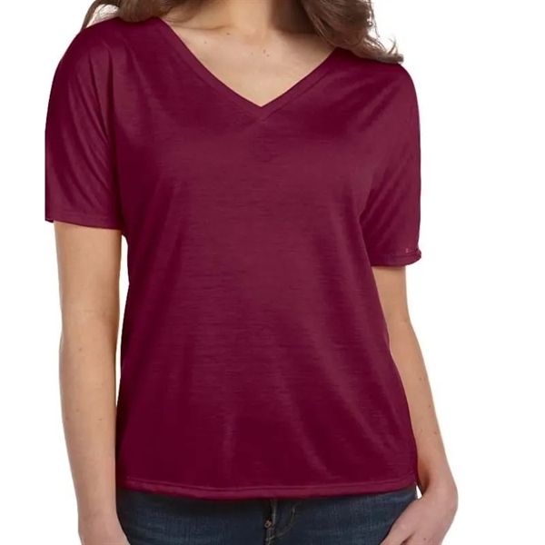 Bella Ladies Slouchy V-Neck T-Shirt - Bella Ladies Slouchy V-Neck T-Shirt - Image 13 of 20