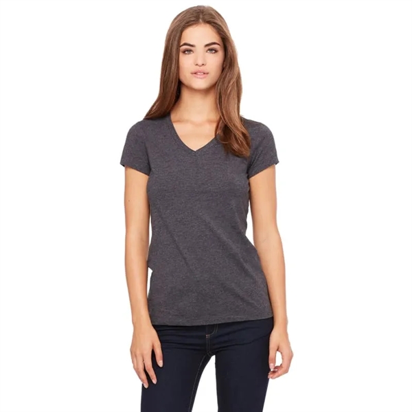 Bella Ladies Jersey Short-Sleeve V-Neck T-Shirt - Bella Ladies Jersey Short-Sleeve V-Neck T-Shirt - Image 0 of 13