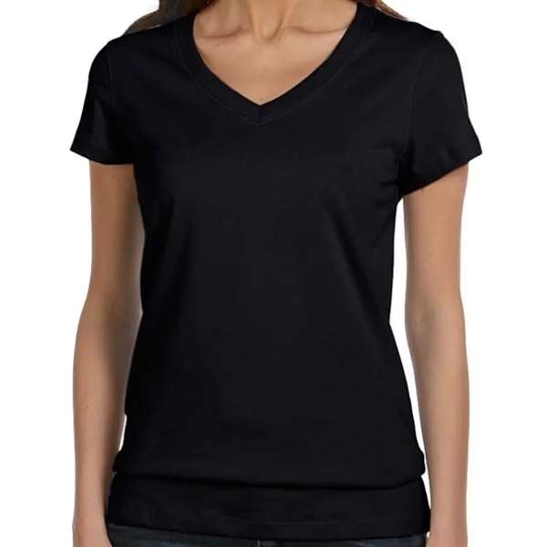 Bella Ladies Jersey Short-Sleeve V-Neck T-Shirt - Bella Ladies Jersey Short-Sleeve V-Neck T-Shirt - Image 2 of 13