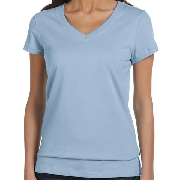 Bella Ladies Jersey Short-Sleeve V-Neck T-Shirt - Bella Ladies Jersey Short-Sleeve V-Neck T-Shirt - Image 4 of 13