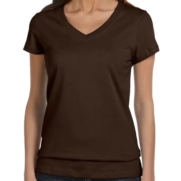 Bella Ladies Jersey Short-Sleeve V-Neck T-Shirt - Bella Ladies Jersey Short-Sleeve V-Neck T-Shirt - Image 5 of 13