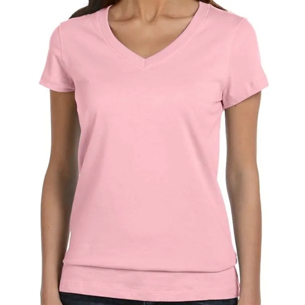 Bella Ladies Jersey Short-Sleeve V-Neck T-Shirt - Bella Ladies Jersey Short-Sleeve V-Neck T-Shirt - Image 10 of 13
