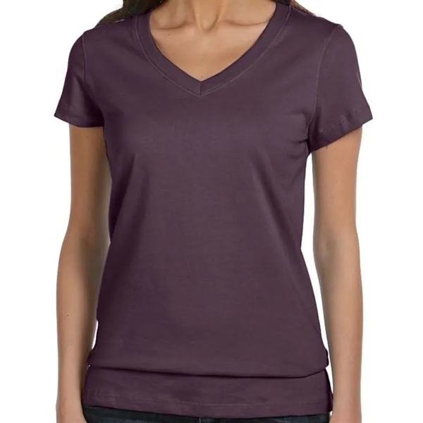 Bella Ladies Jersey Short-Sleeve V-Neck T-Shirt - Bella Ladies Jersey Short-Sleeve V-Neck T-Shirt - Image 11 of 13