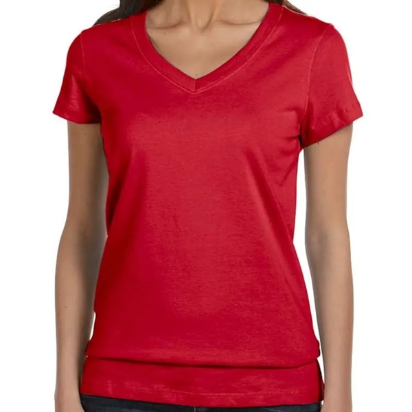 Bella Ladies Jersey Short-Sleeve V-Neck T-Shirt - Bella Ladies Jersey Short-Sleeve V-Neck T-Shirt - Image 12 of 13