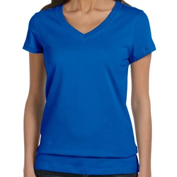 Bella Ladies Jersey Short-Sleeve V-Neck T-Shirt - Bella Ladies Jersey Short-Sleeve V-Neck T-Shirt - Image 13 of 13