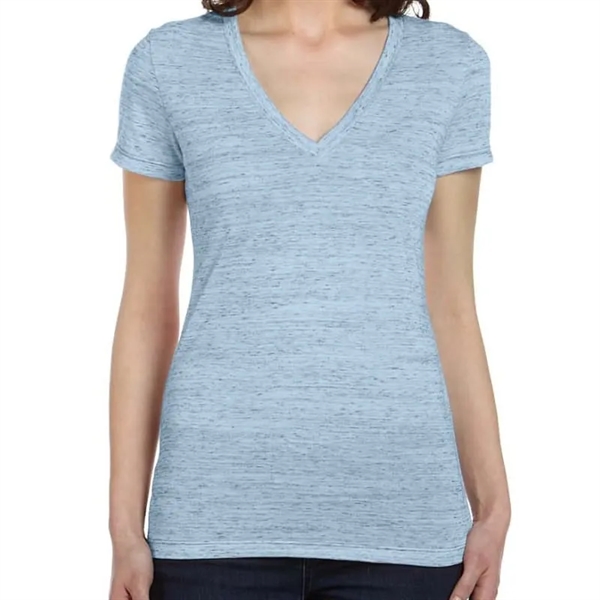 Bella Ladies Jersey Short-Sleeve Deep V-Neck T-Shirt - Bella Ladies Jersey Short-Sleeve Deep V-Neck T-Shirt - Image 8 of 27