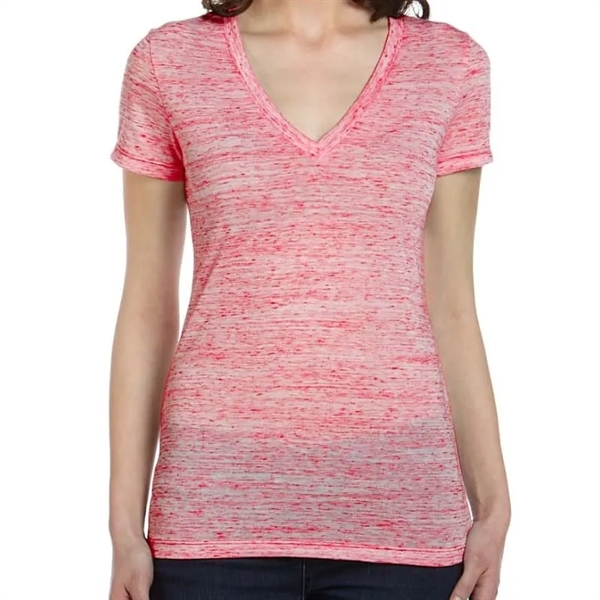 Bella Ladies Jersey Short-Sleeve Deep V-Neck T-Shirt - Bella Ladies Jersey Short-Sleeve Deep V-Neck T-Shirt - Image 22 of 27