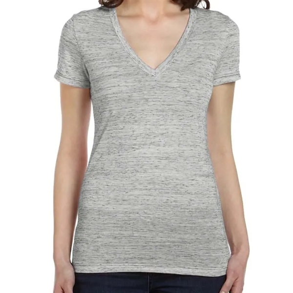 Bella Ladies Jersey Short-Sleeve Deep V-Neck T-Shirt - Bella Ladies Jersey Short-Sleeve Deep V-Neck T-Shirt - Image 27 of 27