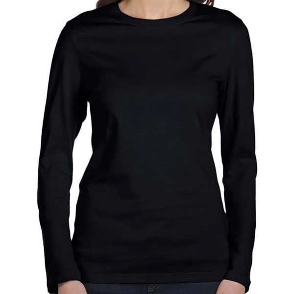 Bella Ladies Jersey Long-Sleeve T-Shirt - Bella Ladies Jersey Long-Sleeve T-Shirt - Image 2 of 6