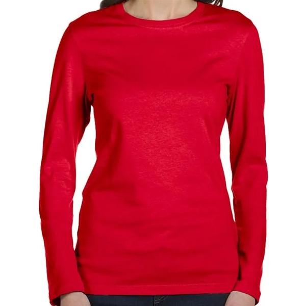 Bella Ladies Jersey Long-Sleeve T-Shirt - Bella Ladies Jersey Long-Sleeve T-Shirt - Image 6 of 6